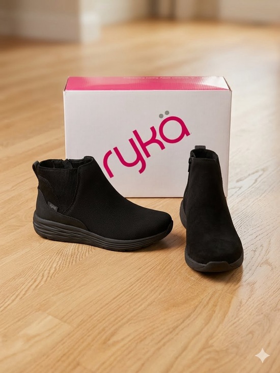Ryka Shoes - NEW Ryka Noelle Sz 8 Black Suede Water-Repellent Ankle Boots